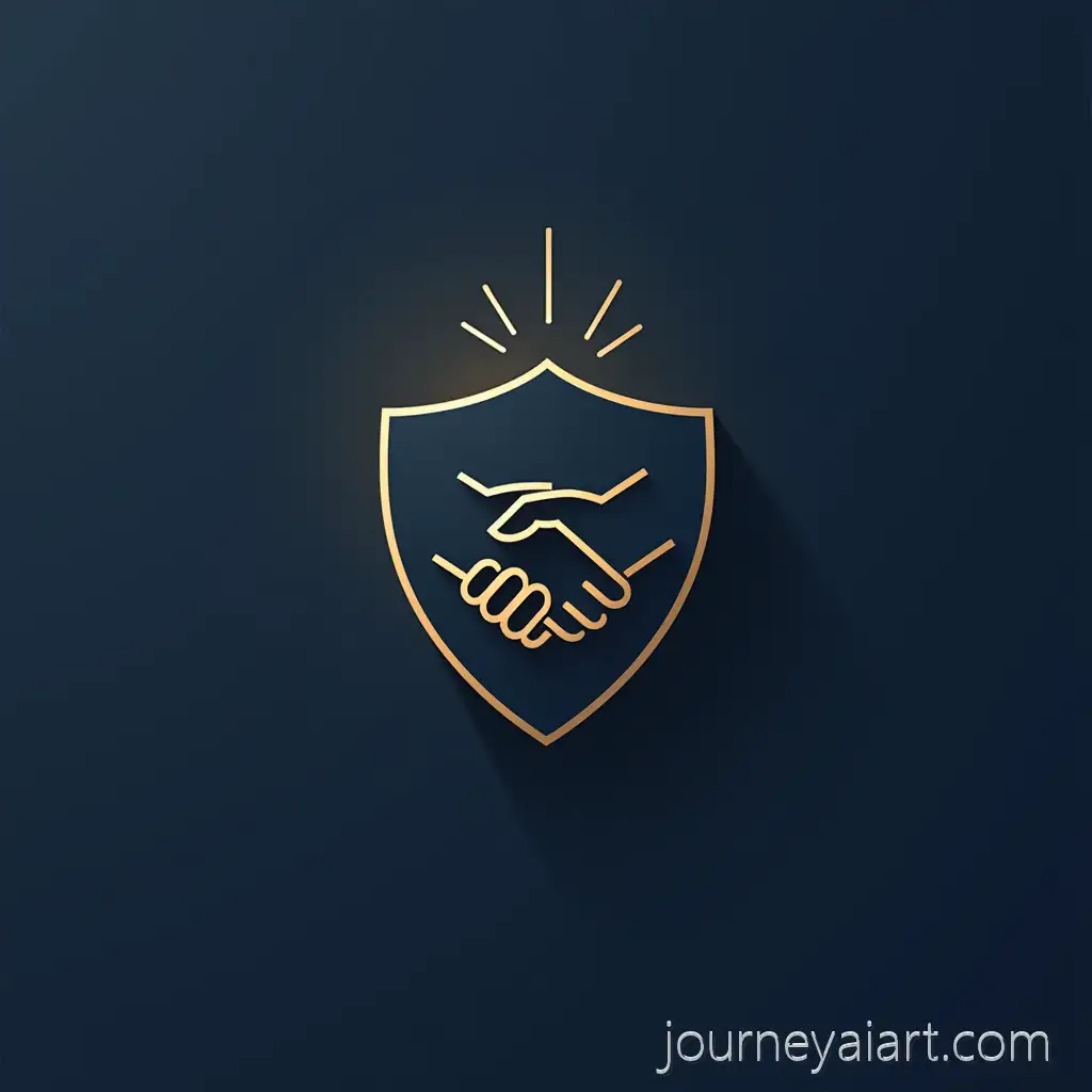 Minimalist-Corporate-Shield-Logo-with-Golden-Handshake-IconAI-Image-Prompt-Expansion-and-Financial-Stability-Symbolism