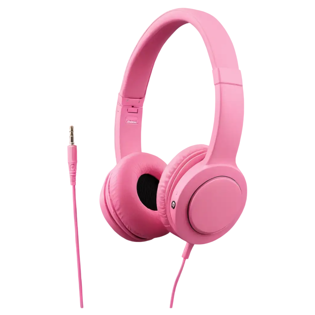 Premium-Pink-Headphones-PNG-Image-Crystal-Clear-Quality-for-Vibrant-Visuals