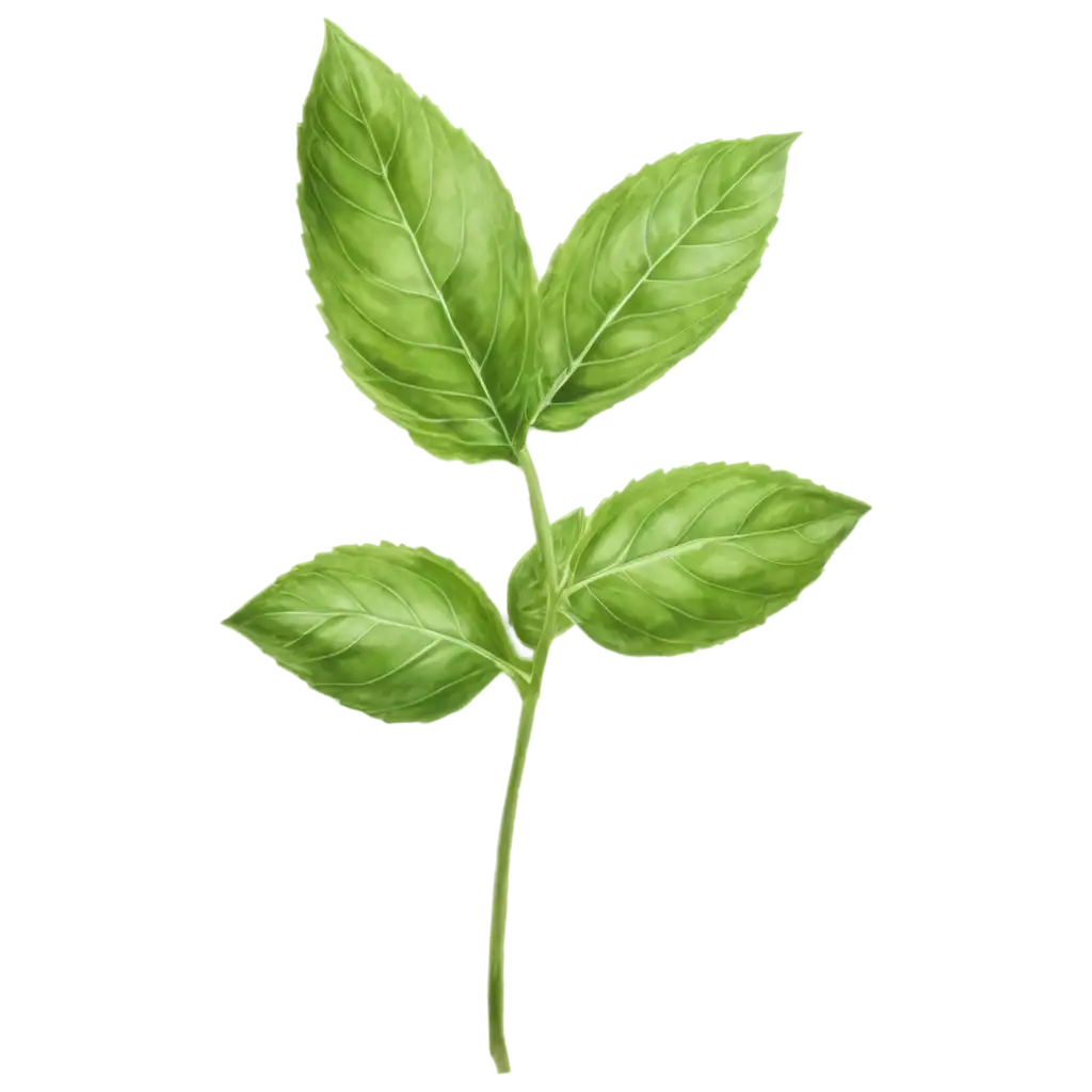 HighQuality-Basil-Leaf-PNG-Image-for-Culinary-and-Design-Applications