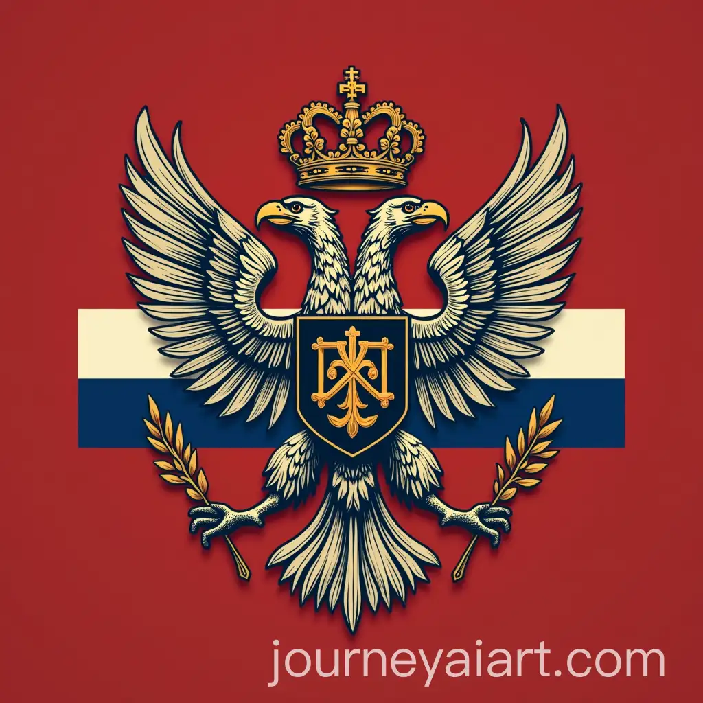 Regal-Heraldic-Crest-with-DoubleHeaded-Eagle-and-Wheat-Wreath
