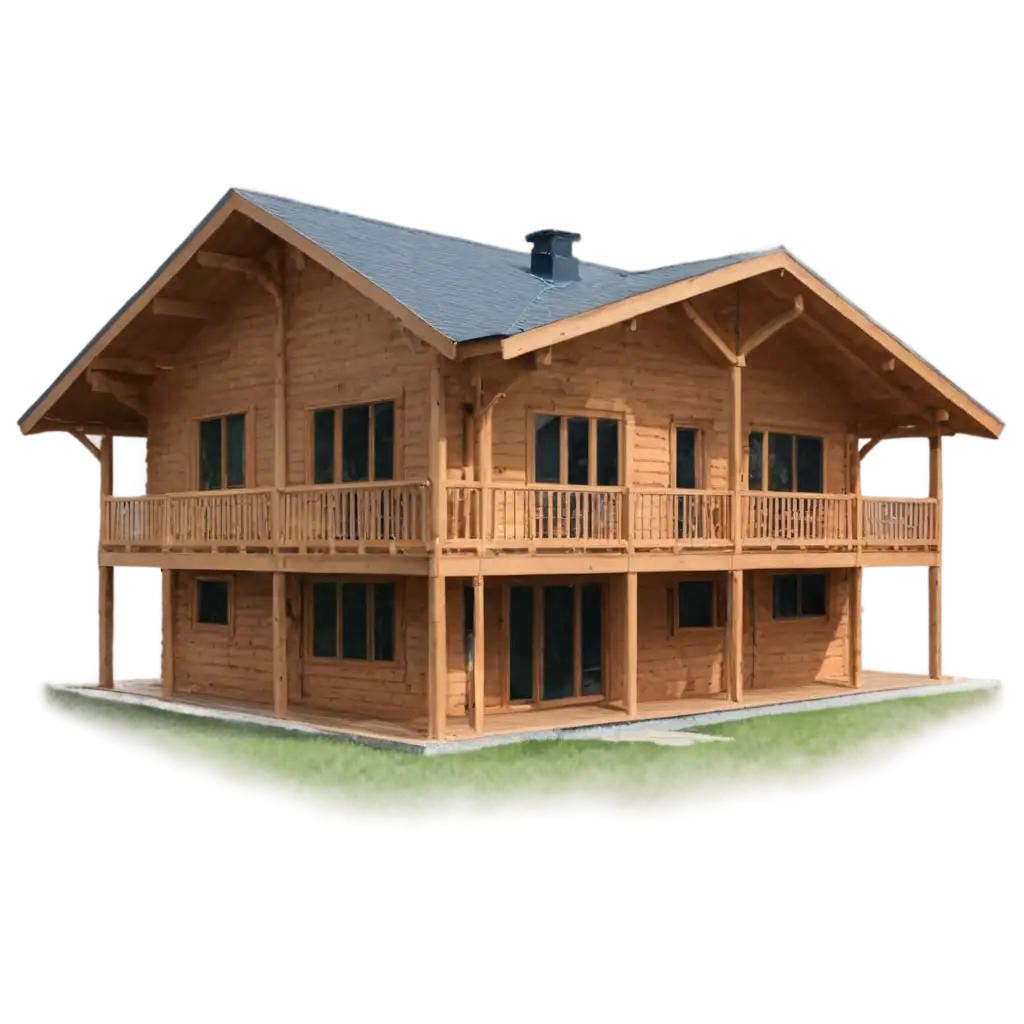 HighQuality-PNG-Image-of-a-Cozy-Wood-Home-for-Versatile-Use