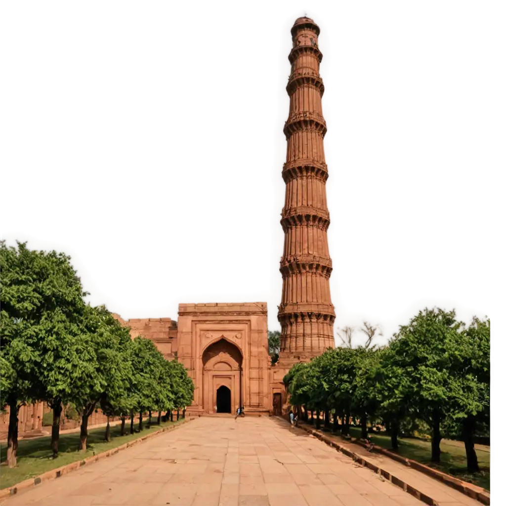 Qutub-Minar-PNG-Image-for-Clear-HighQuality-Representation