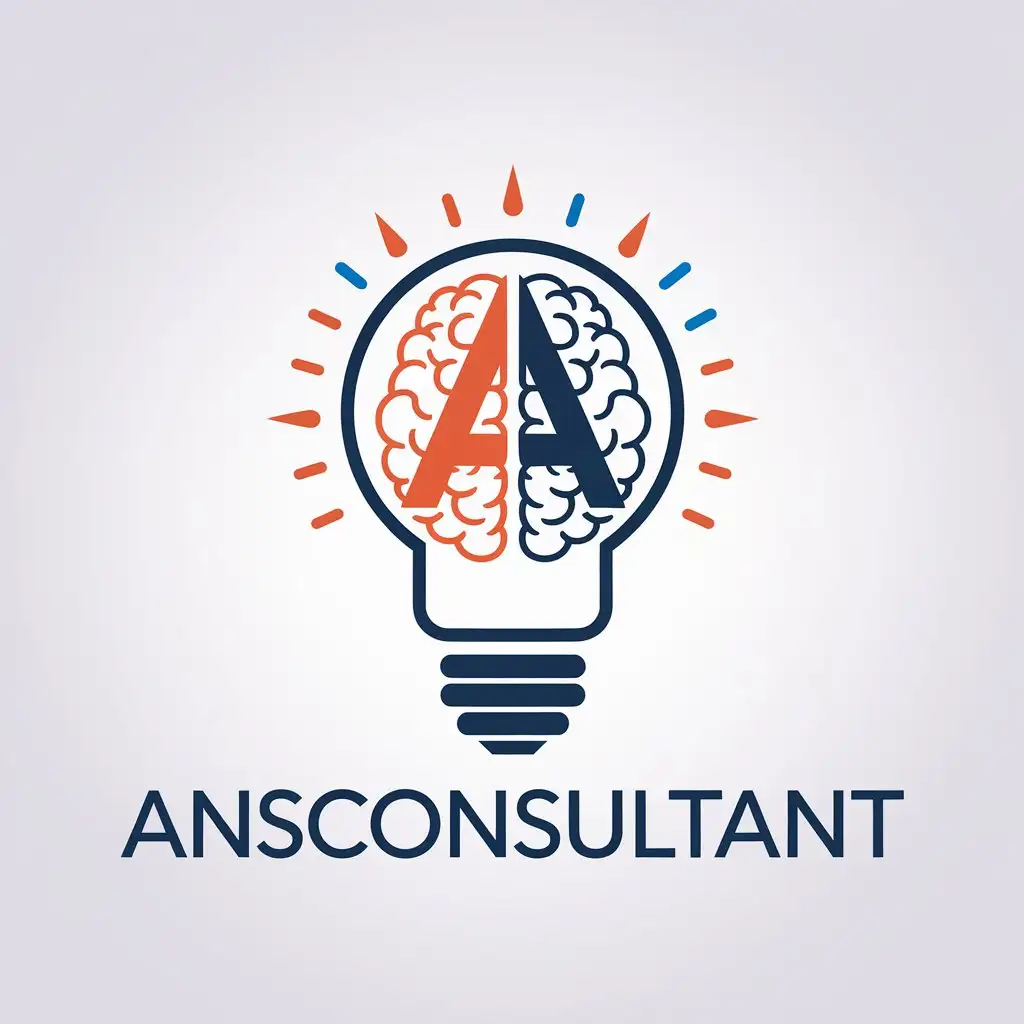 LOGO Design for ANSCONSULTANT Modern A Symbol in Education Industry