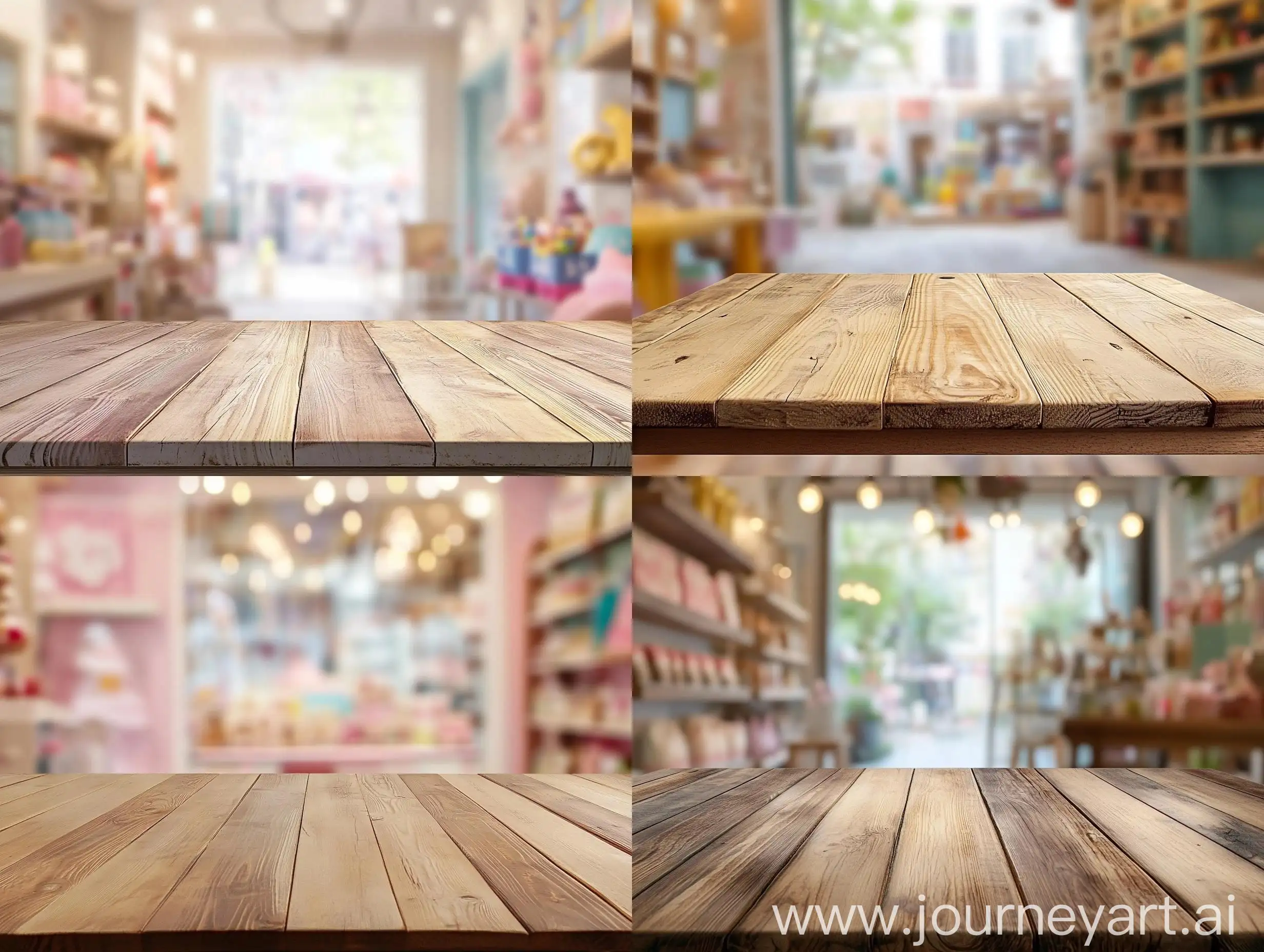 Charming-Childrens-Room-Interior-with-Blurred-Background-and-Wooden-Table