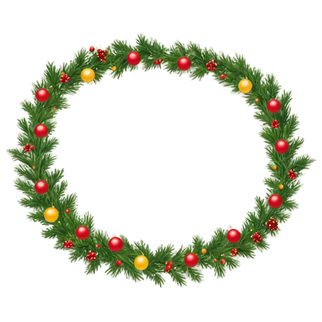 HighQuality-Christmas-Garland-PNG-Image-for-Festive-Design-and-Decoration