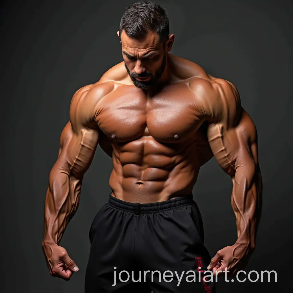 Bodybuilder-with-Four-Arms-Posing-in-a-Gym-Setting