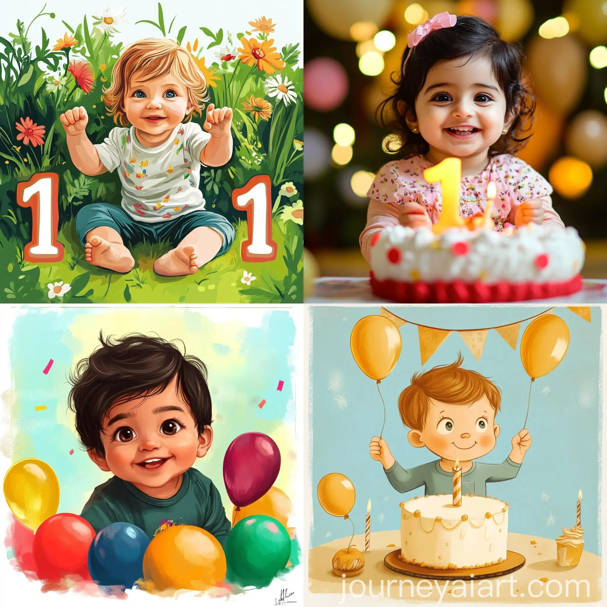 First-Birthday-Card-Design-for-Child-Named-Shrihith