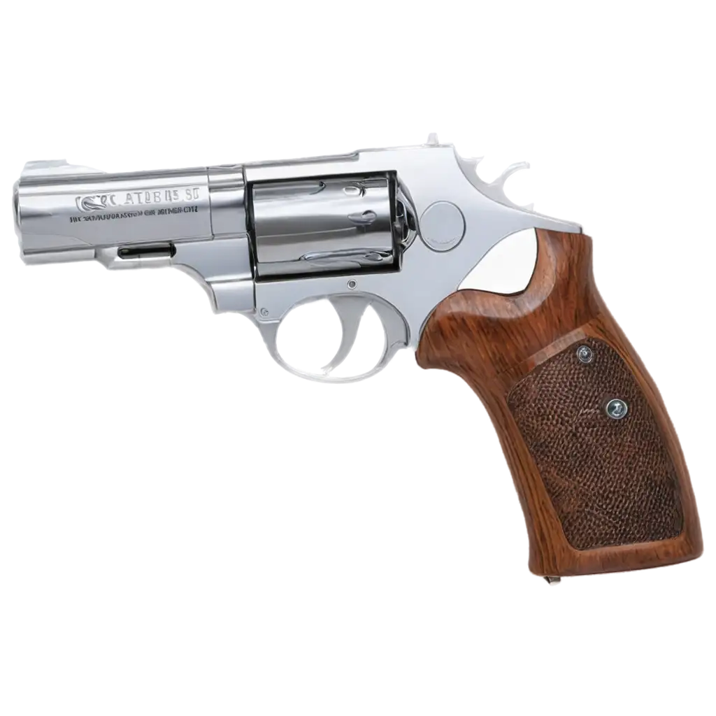 Chrome-380-Taurus-Caliber-Pistol-PNG-Image-HighQuality-Render-for-Weapon-Enthusiasts-and-Historical-Illustrations