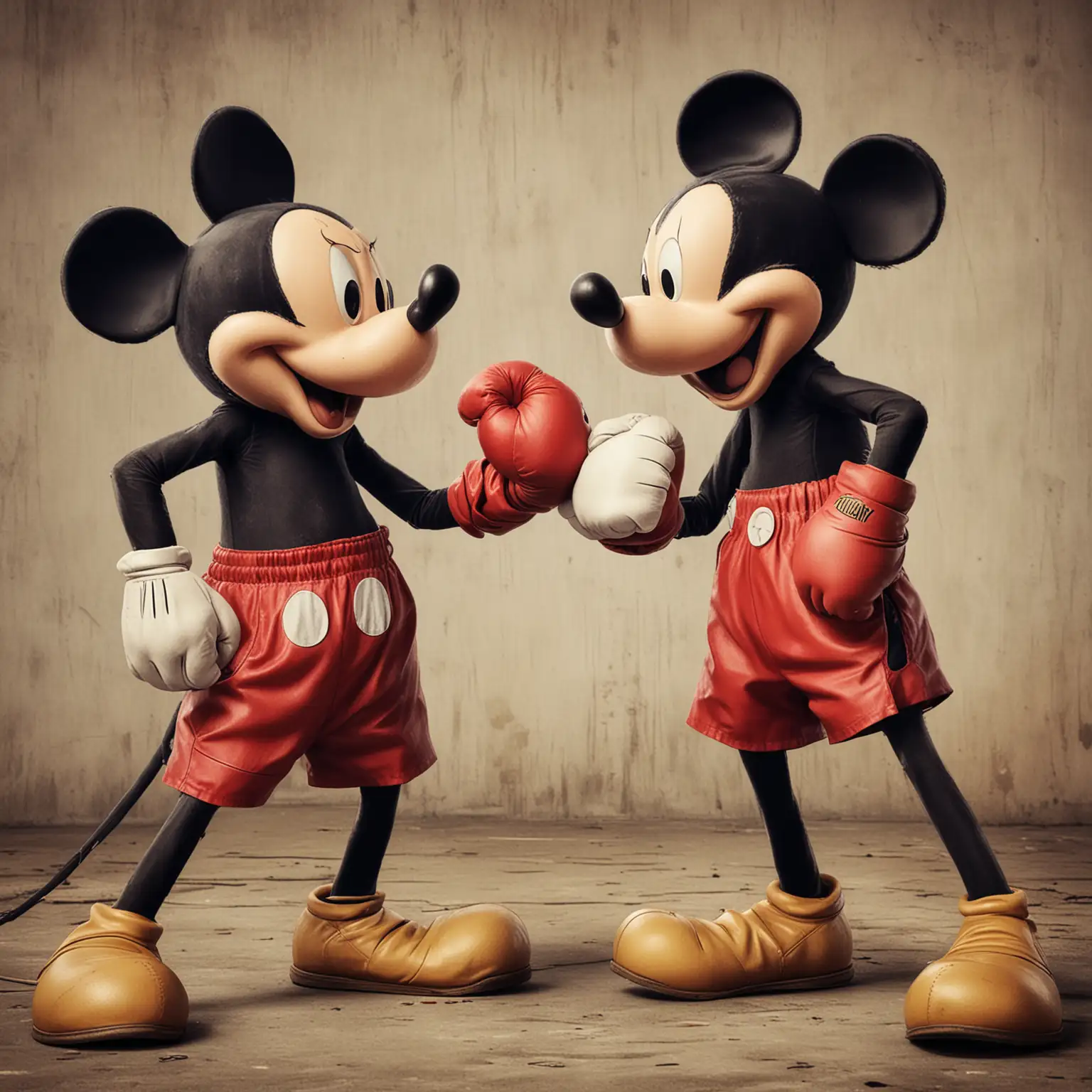 Mickey-Mouse-and-Goofy-Boxing-Match