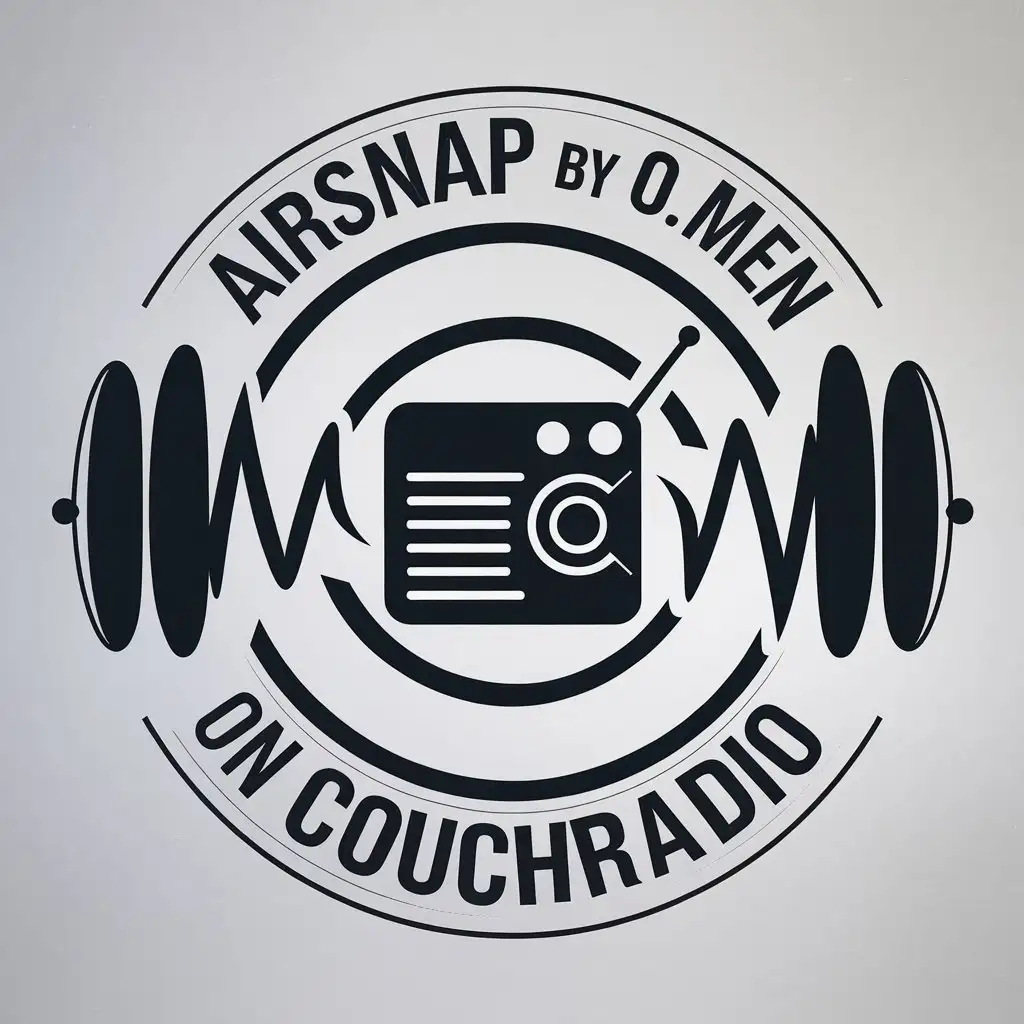 LOGO Design for AIRSNAP by DJ OMen Radio Icon with Entertainment Flair