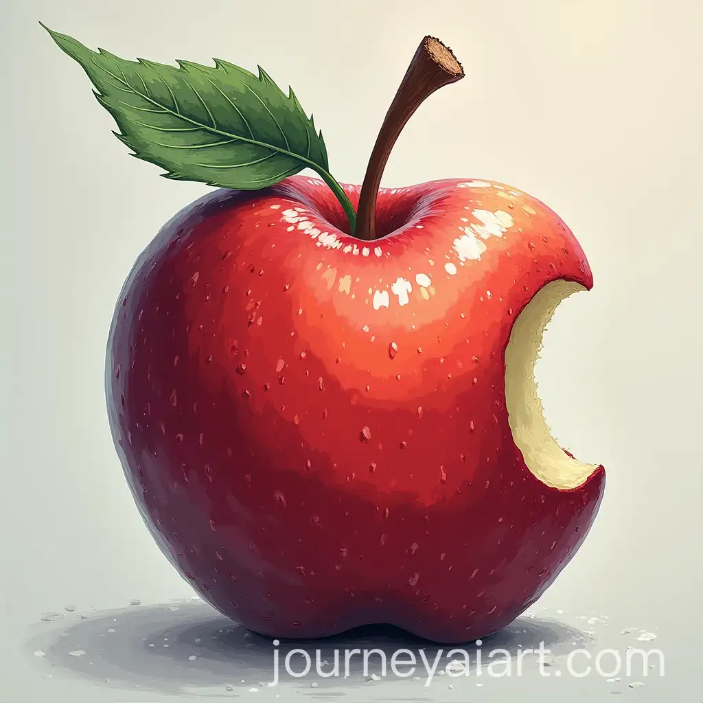 Juicy-Red-Apple-on-White-Background