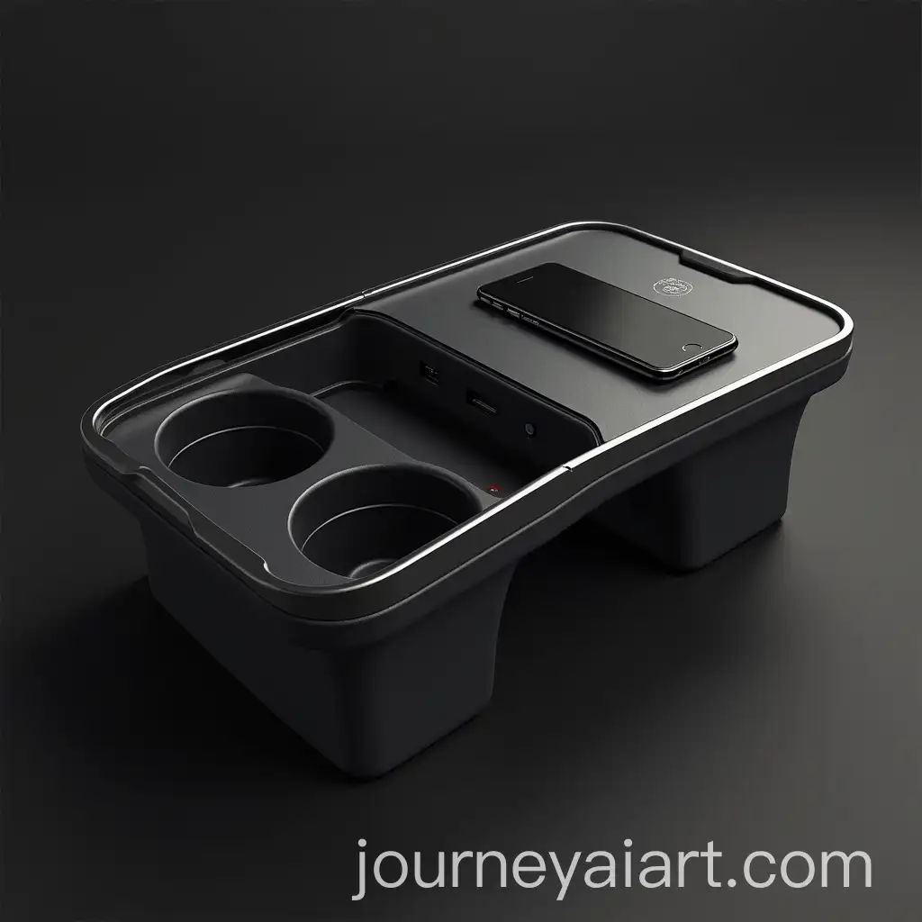 Modern-Car-Console-Design-with-Wireless-Charger-USB-Port-and-Cupholder