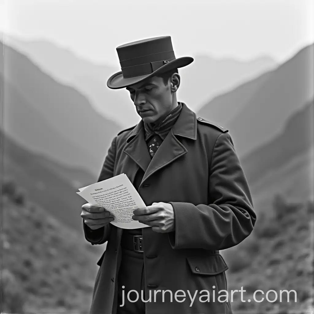 British-Officer-in-1897-Reading-a-Letter-in-the-Samana-Mountains
