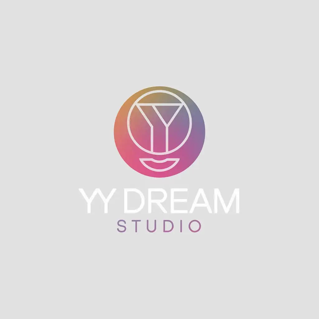 LOGO-Design-For-YY-Dream-Studio-Circular-Minimalistic-Beauty-Spa-Logo-Design