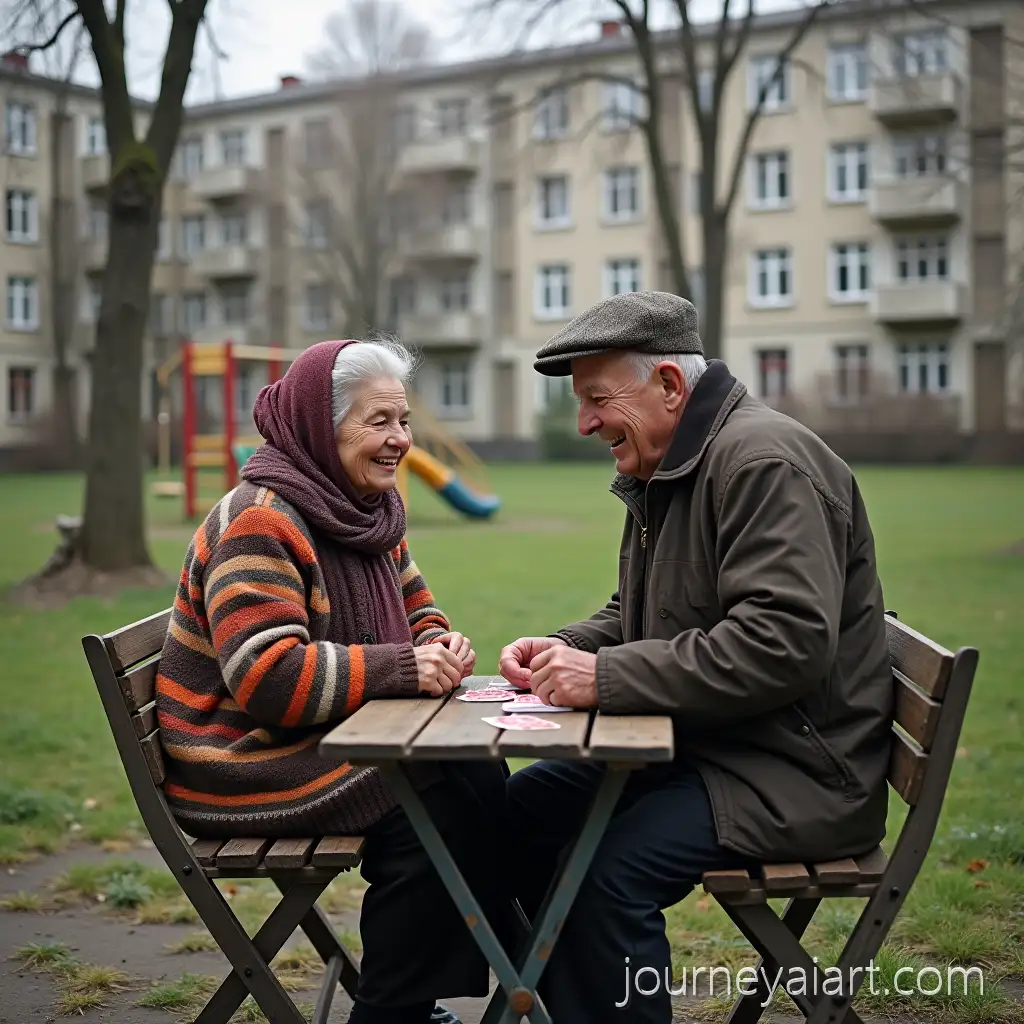 EAI-Image-Prompt-Expansionlderly-Couple-Enjoying-Cards-in-a-Sovietstyle-Courtyard