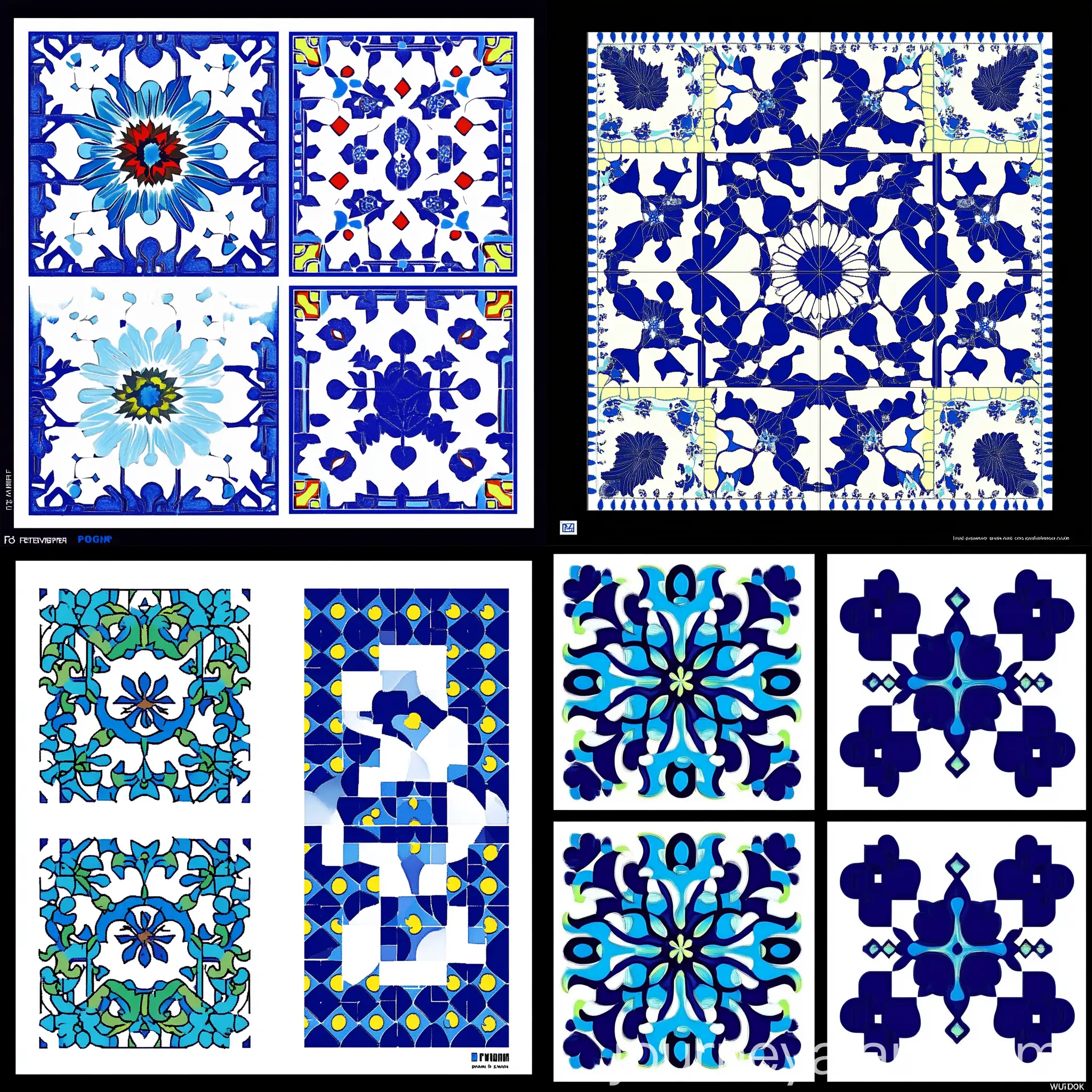 Turkish-Tile-Effect-Ottoman-Empire-Artwork