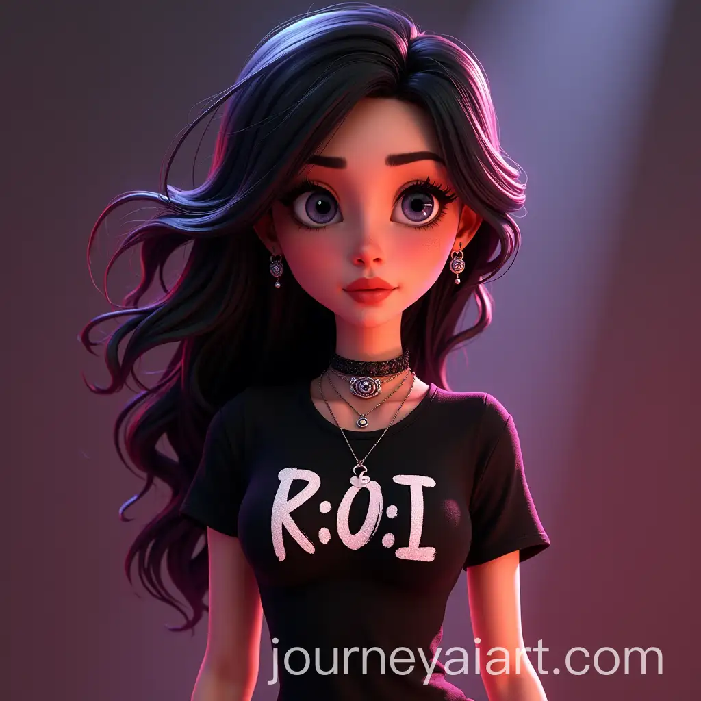 Pixar-Style-Female-Heavy-Metal-Rock-Star-with-ROI-TShirt