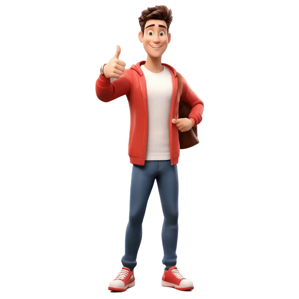 Happy-Young-Man-Showing-Thumbs-Up-Gesture-in-3D-Style-Cartoon-Character-PNG-Image-for-Versatile-Use