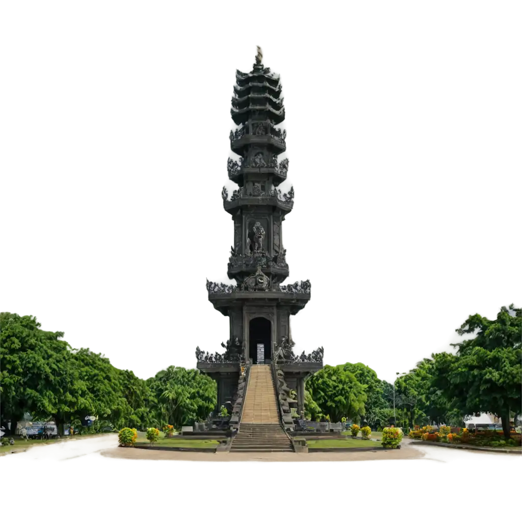 Tugu-Adipura-City-of-Tangerang-PNG-Image-Capturing-Urban-Elegance-and-Cultural-Heritage