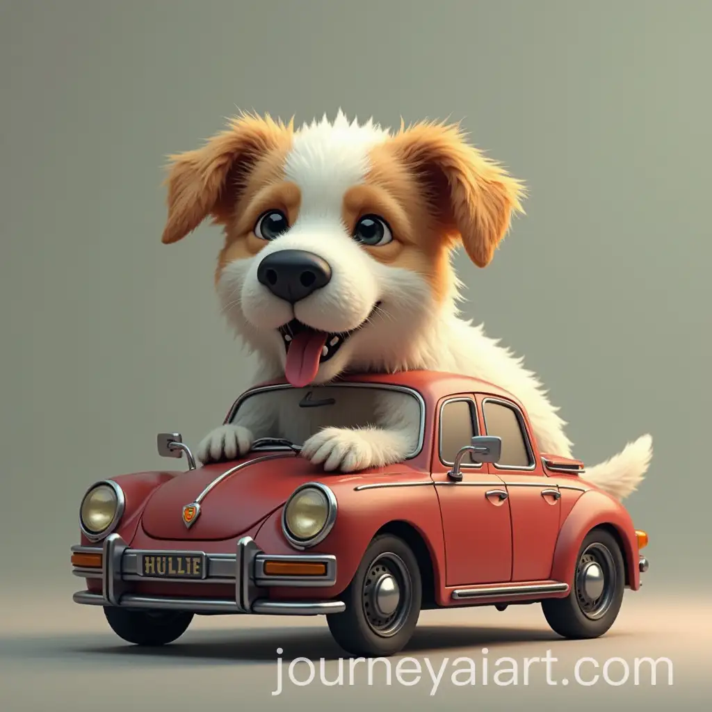 Dog-with-Car-Head-Fantasy-Illustration