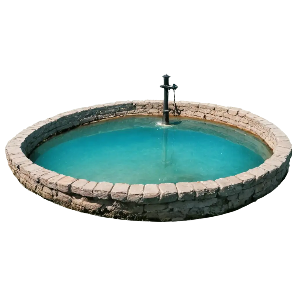 Deep-Water-Well-Full-of-Blue-Water-PNG-Image-for-Clarity-and-HighQuality-Use