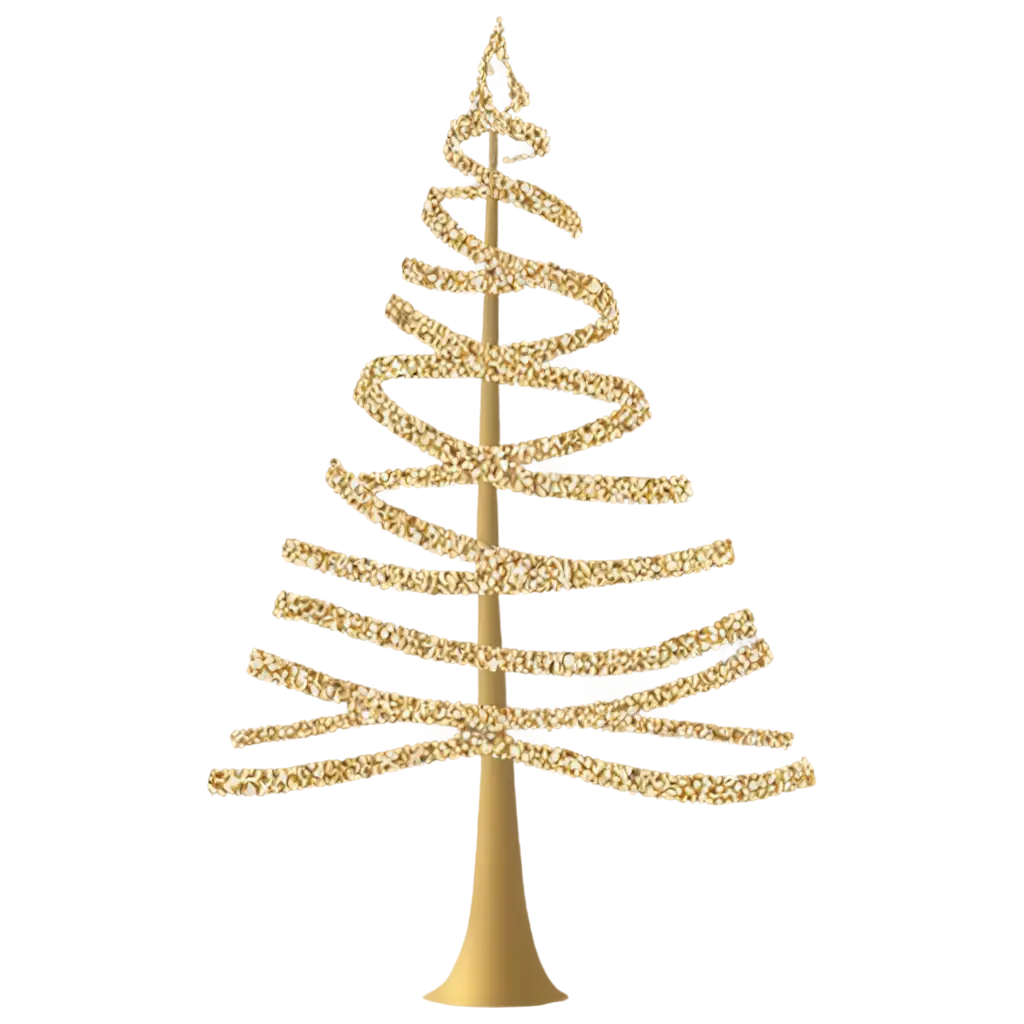 Stylized-Golden-Christmas-Tree-PNG-Image-for-Festive-Design-and-Decoration