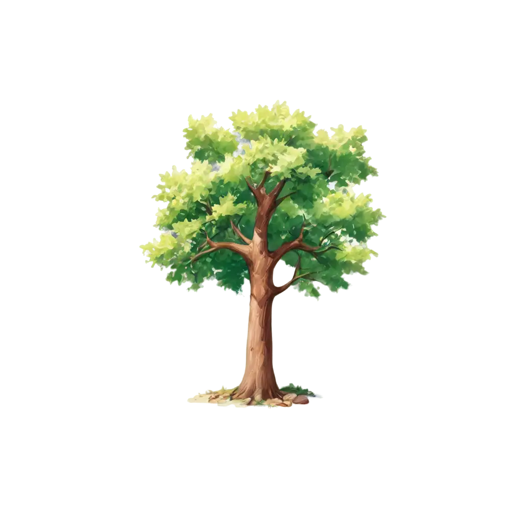 Animated-PNG-Image-of-a-Tree-with-Shade-and-a-Cooling-Bag-for-Refreshing-Outdoor-Scenes