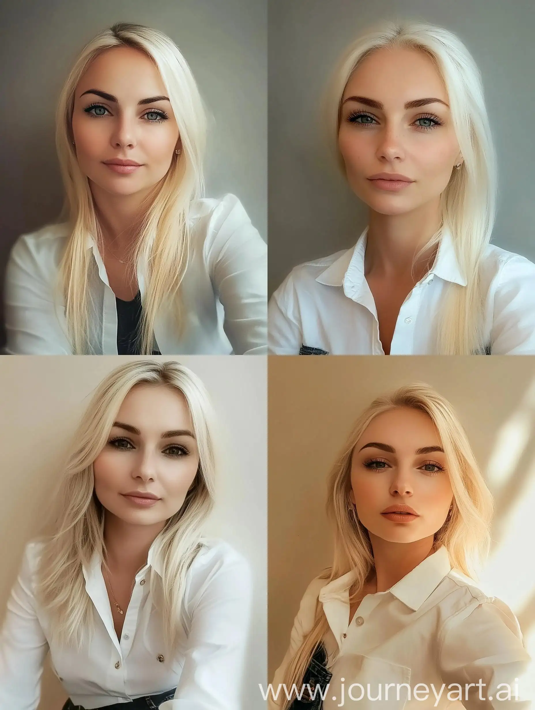 Blonde-Woman-in-White-Shirt-at-Office-Desk