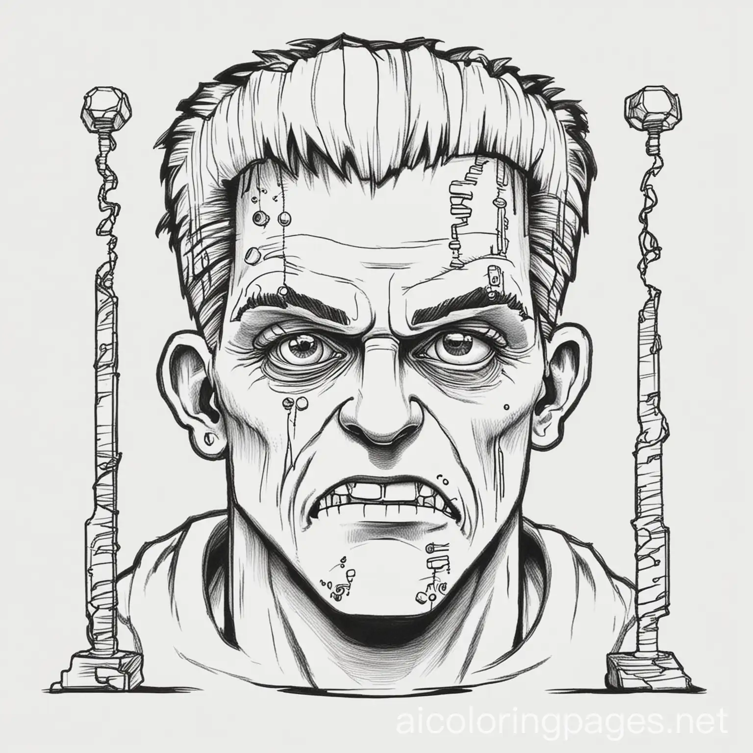 Frankensteins-Monster-Coloring-Page-with-Bolted-Head