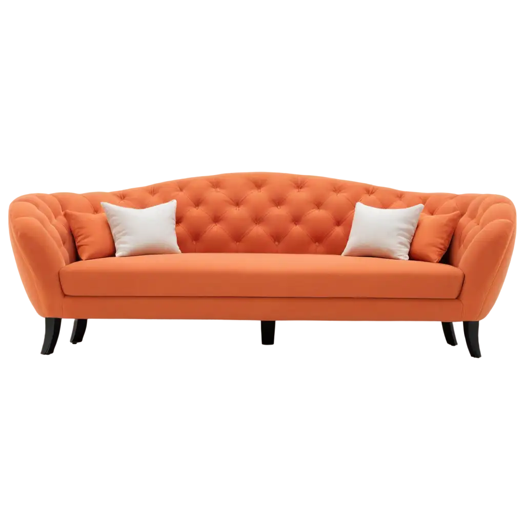 Modern-Orange-Sofa-PNG-Image-for-Versatile-Design-Projects