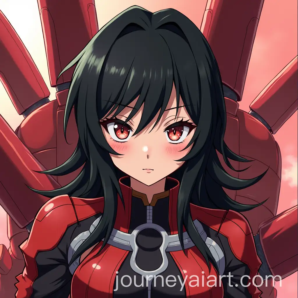 Female-Character-with-Black-Hair-and-Red-Mechas-from-Boku-NoAI-Art-Prompt-Expansion-Hero-Academia