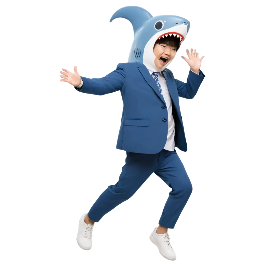 Japanese-Person-with-Cartoon-Shark-Dancing-PNG-Image