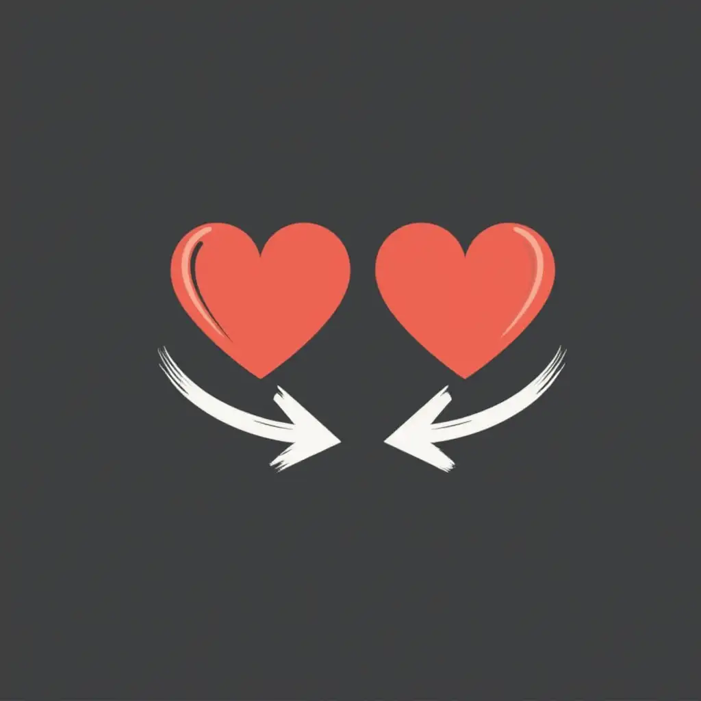 Minimalistic-Design-with-Two-Hearts-and-Arrows