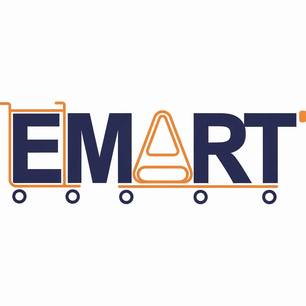 LOGO Design for EMART Vector Letter Logo with Clear Background