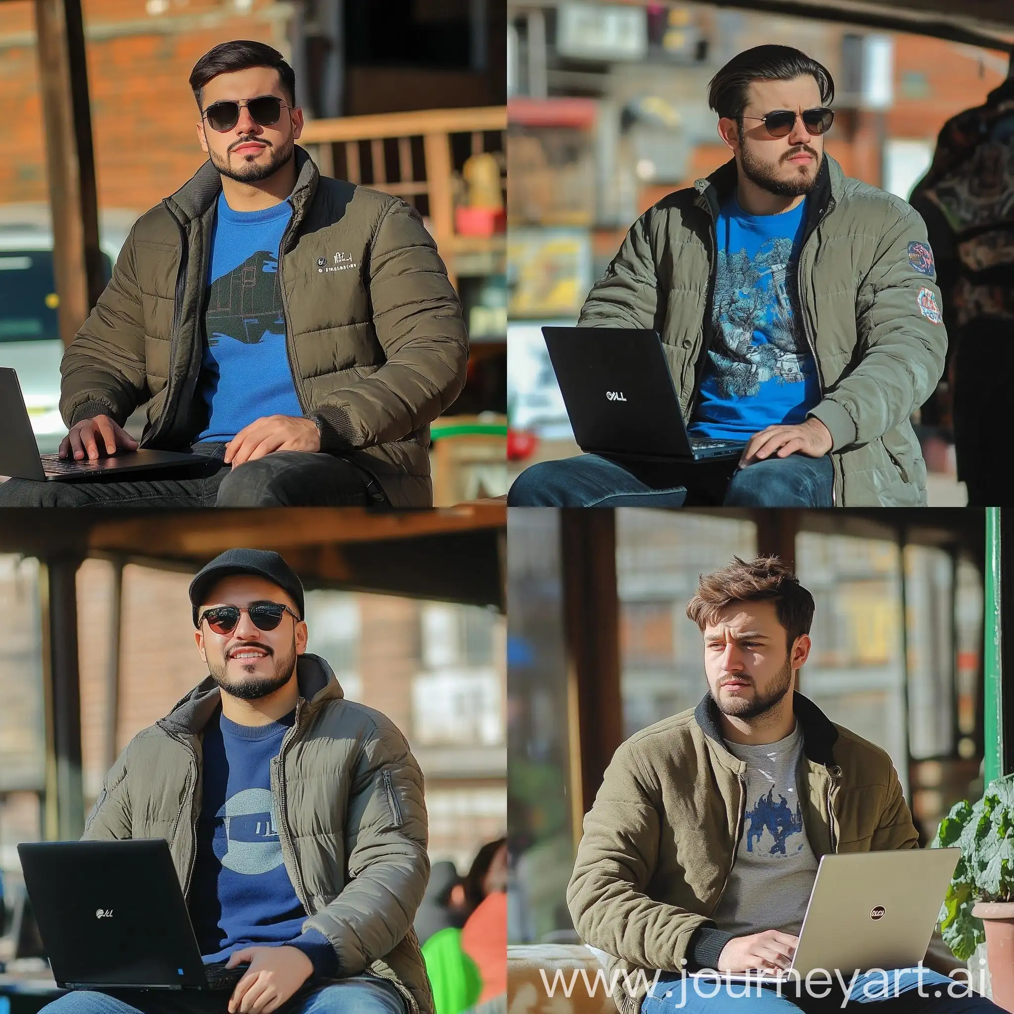 Graphic-Designer-Entrepreneur-with-Dell-Laptop-on-Facebook-Profile-Page