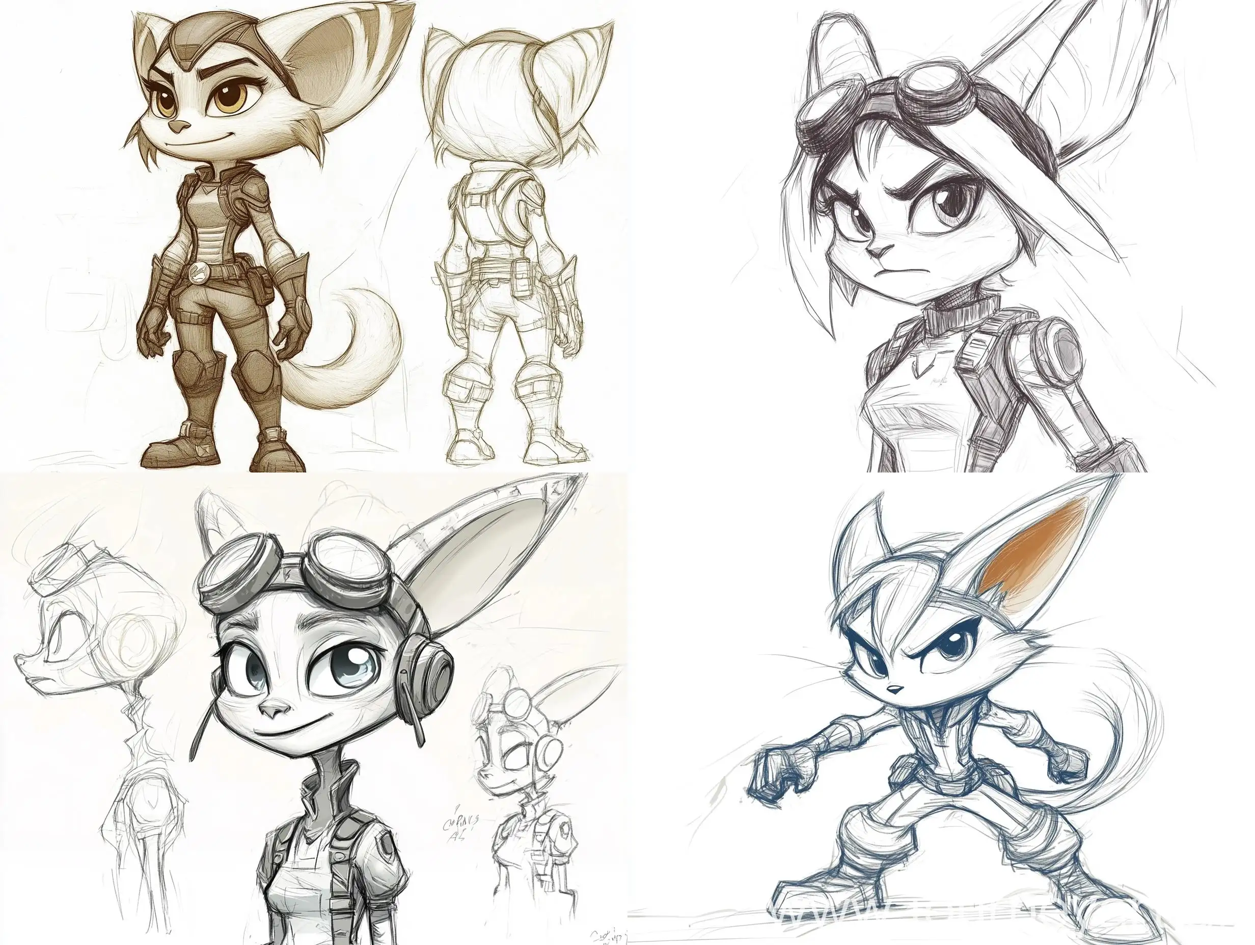 Female-Lombax-Character-Sketch-from-Ratchet-and-Clank-Games