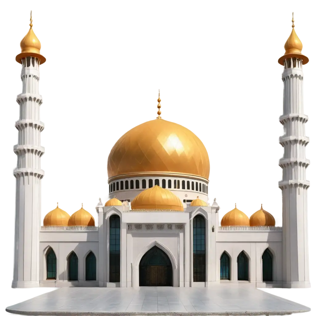 HighQuality-PNG-of-a-Modern-Mosque-with-Golden-Dome-and-Minarets-for-Stunning-Visual-Appeal