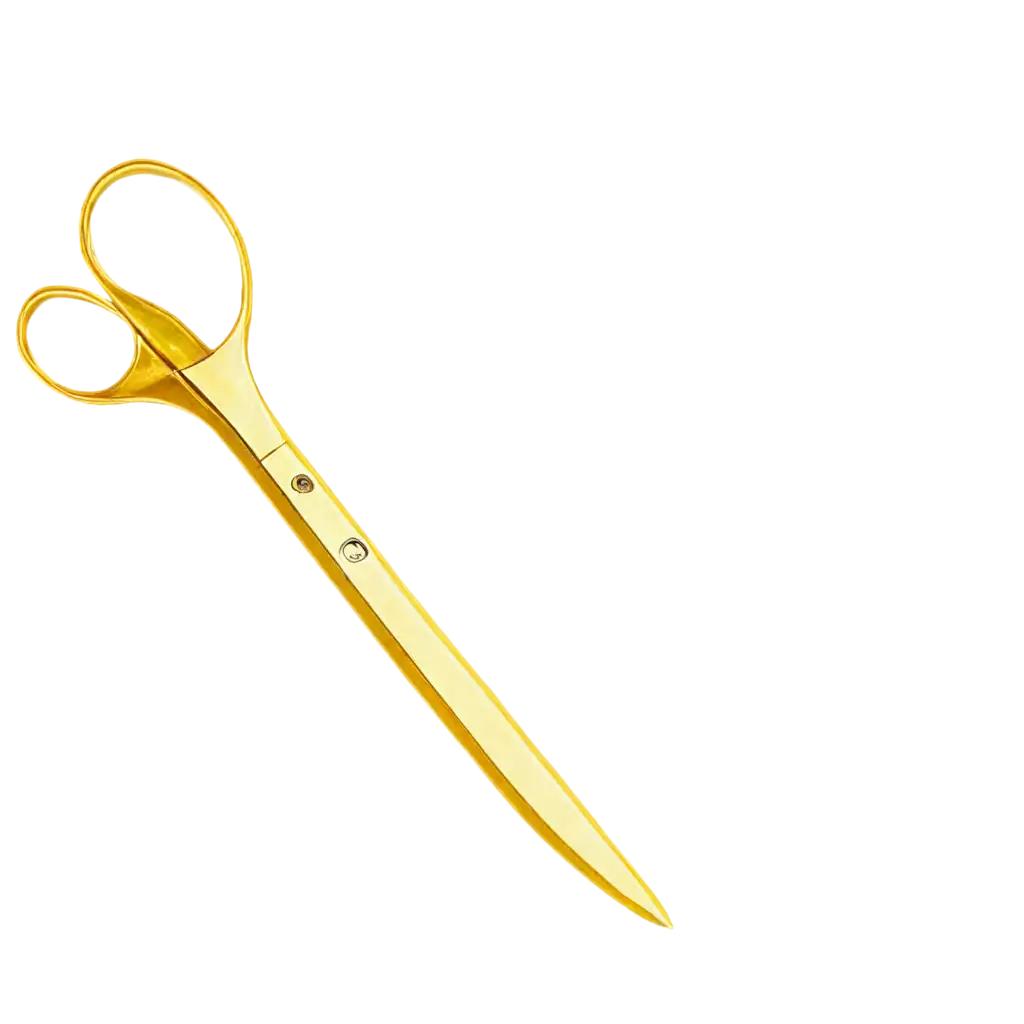Golden-Scissors-PNG-Image-A-Premium-Transparent-Design-for-Creative-Projects