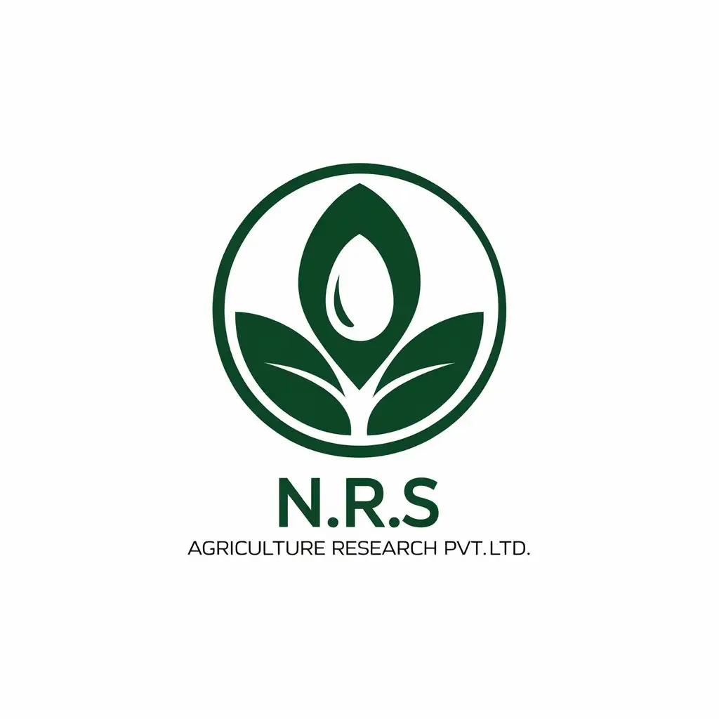 LOGO Design for NRS Agriculture Research Pvt Ltd Green and Earthy with Organic Symbolism