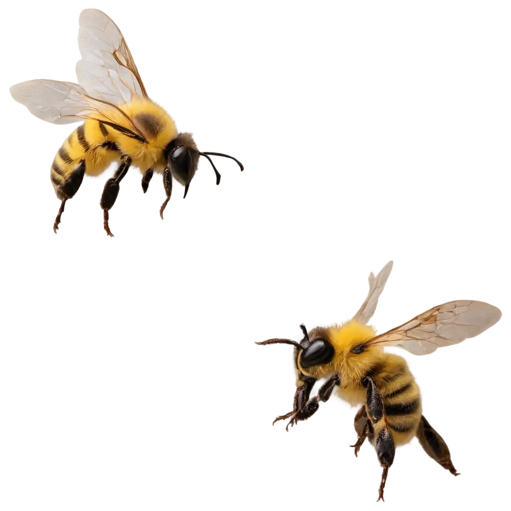 Side-Bee-PNG-Image-HighQuality-Transparent-Artwork-for-Creative-Use