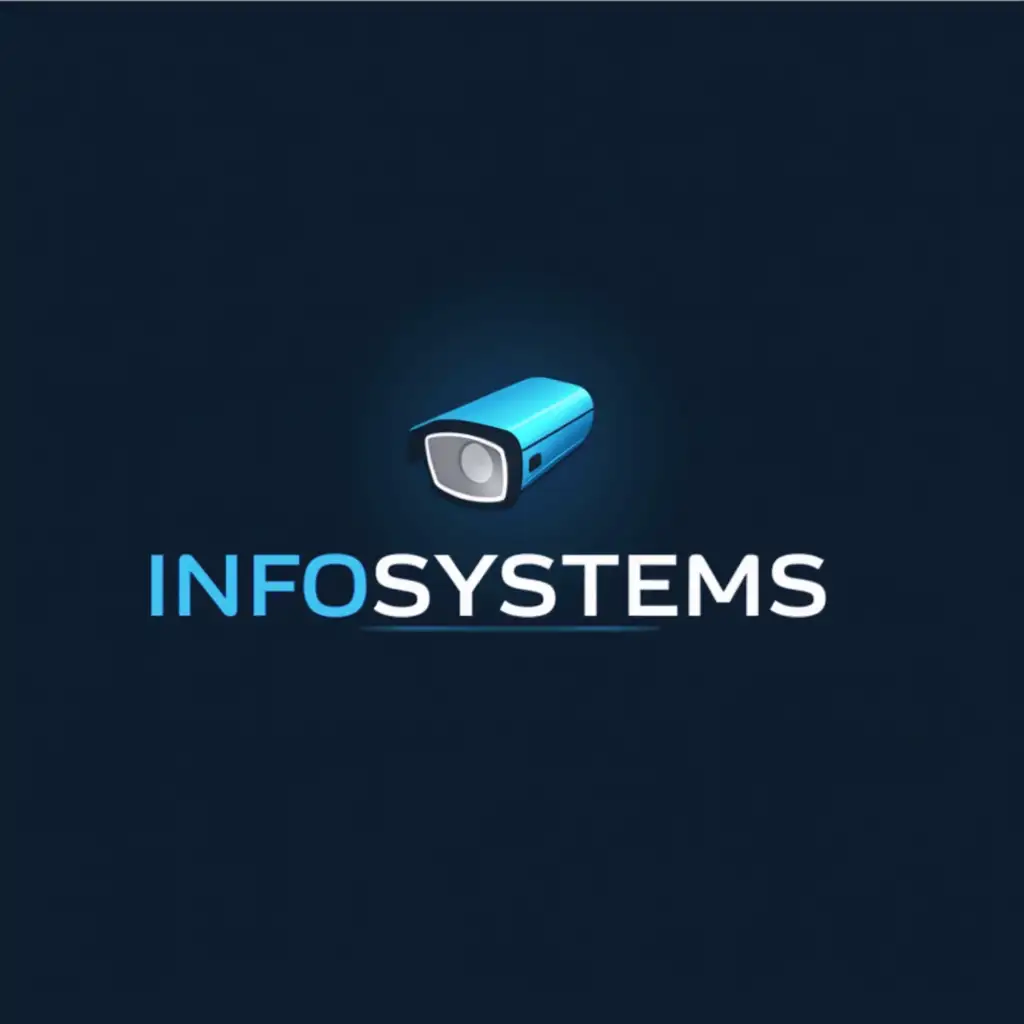 Create a logo with name infosystems for security camera and it solution shop