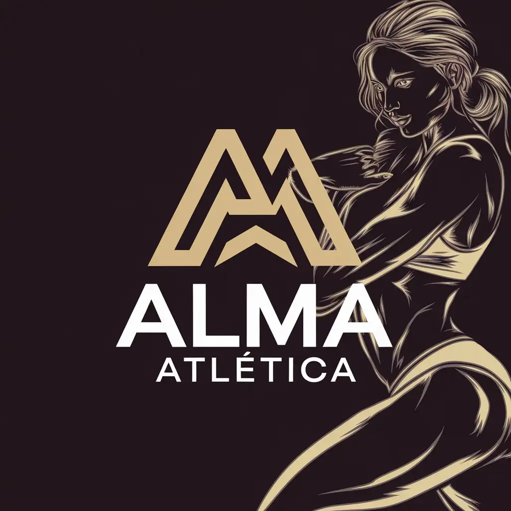 LOGO-Design-for-Alma-Atltica-Athletic-Sensual-Style-with-HighResolution-Vector-Art