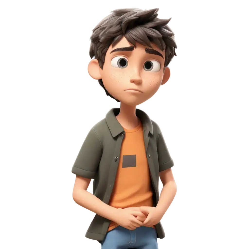 Emotional-Animation-of-a-Sad-Boy-in-PNG-Format-HighQuality-Image-for-Various-Uses