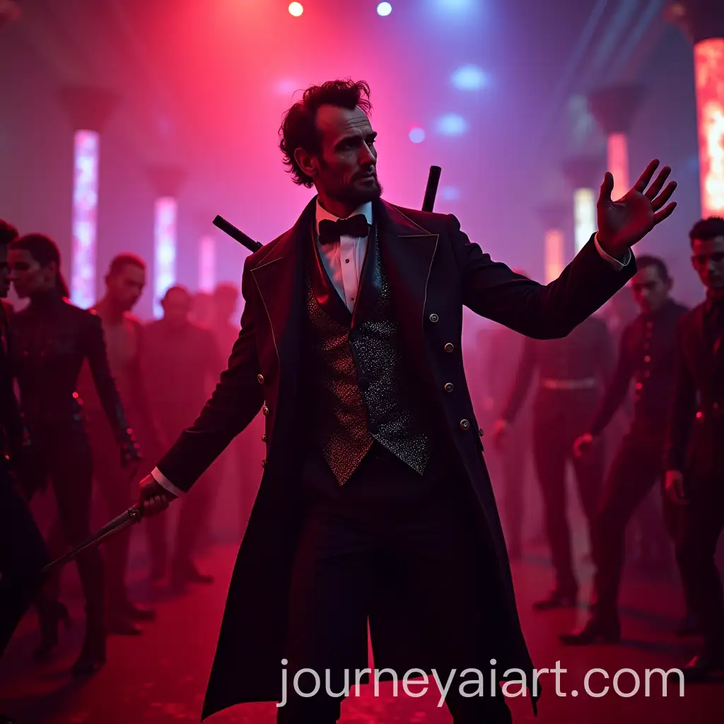 AbAI-Art-Prompt-Expansionraham-Lincoln-as-a-Legendary-Vampire-Hunter-in-a-NeonLit-Dystopian-Club