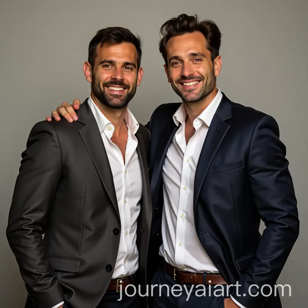Two-Handsome-Men-Posing-Together