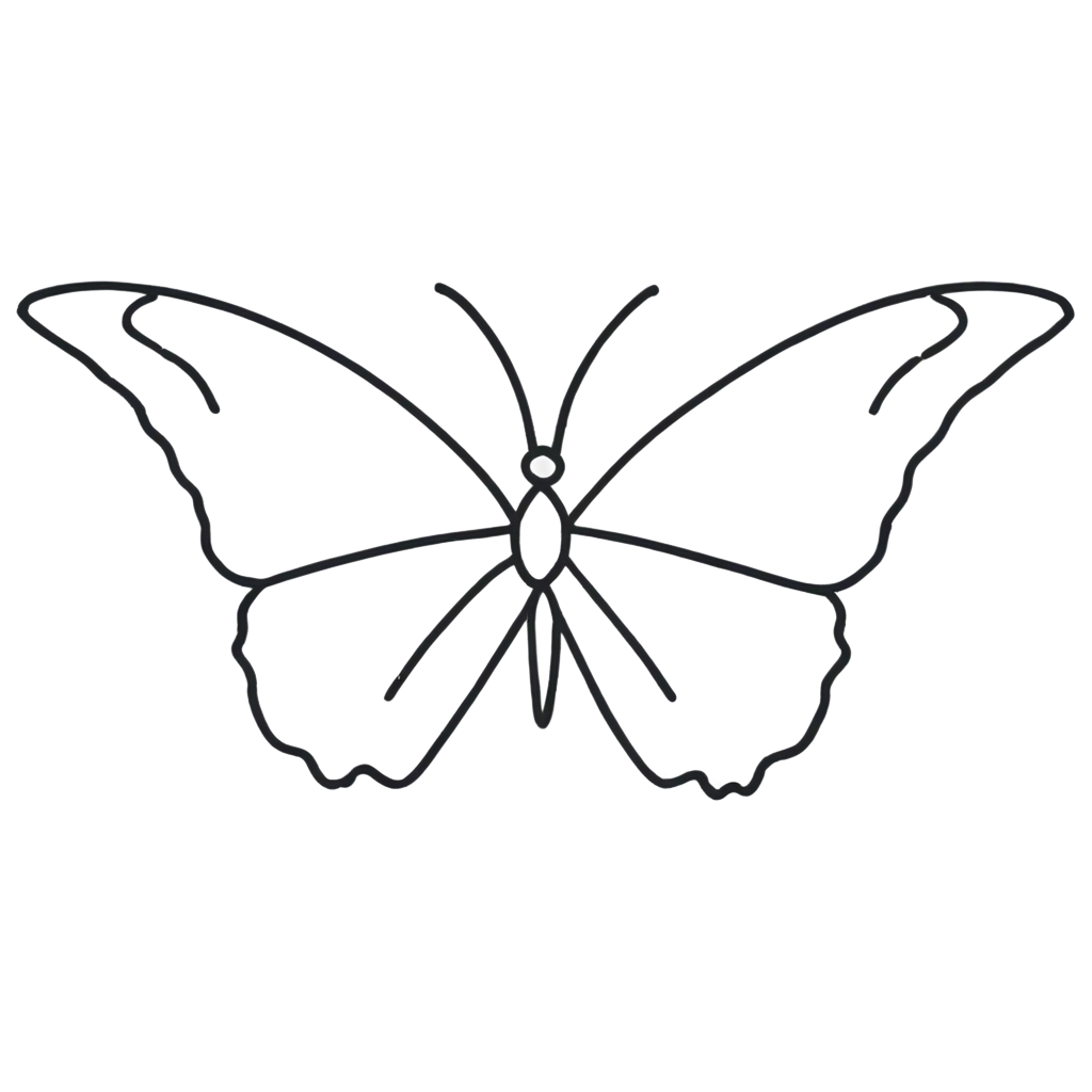 HighQuality-Butterfly-Outline-PNG-Image-Enhance-Your-Design-Projects