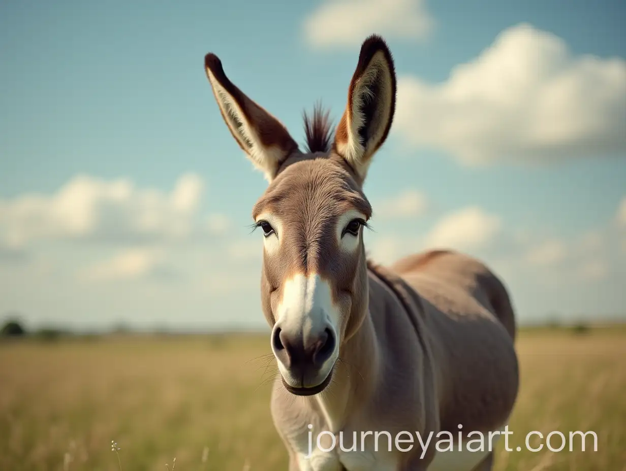 Happy-Donkey-in-a-Cheerful-Outdoor-Setting