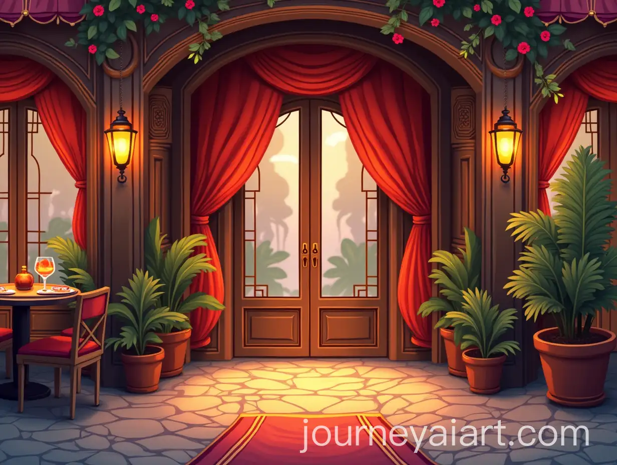 Luxury-Restaurant-Entrance-Game-Items-Spritesheet-with-Expressive-Style