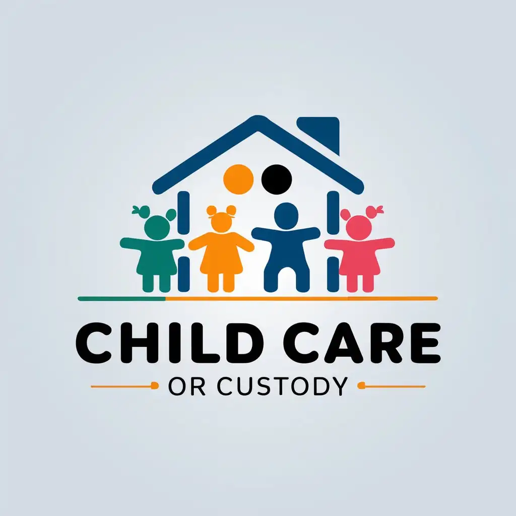 LOGO-Design-For-Child-Care-or-Custody-Minimalistic-Vector-Design-with-Children-and-Daycare-Center-Theme