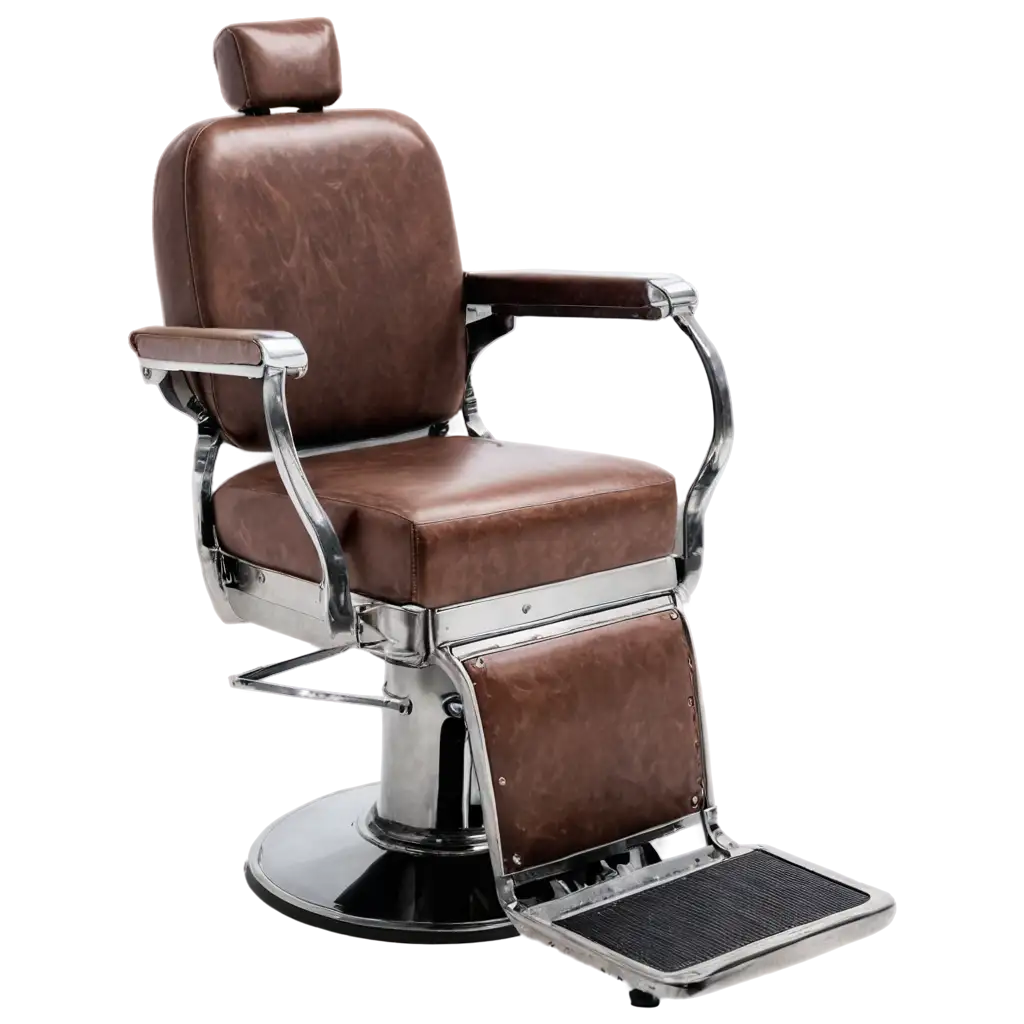 Vintage-Style-Steel-Barber-Chair-PNG-Image-Classic-Elegance-for-Modern-Design